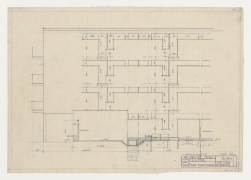 Elevation for type AL housing units, Hellerhof Housing Estate, Frankfurt am Main, Germany