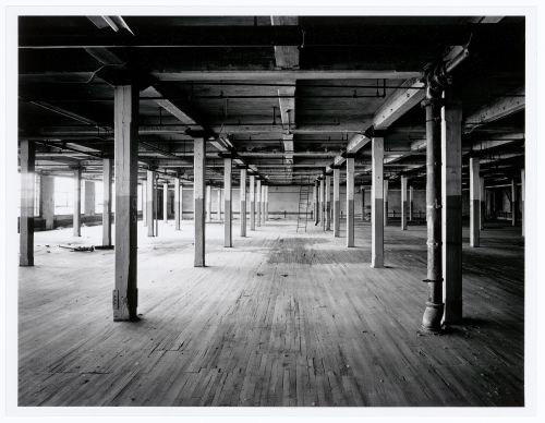 Interior view of the third floor of the Canadian Bag Company Building, Montréal, Québec