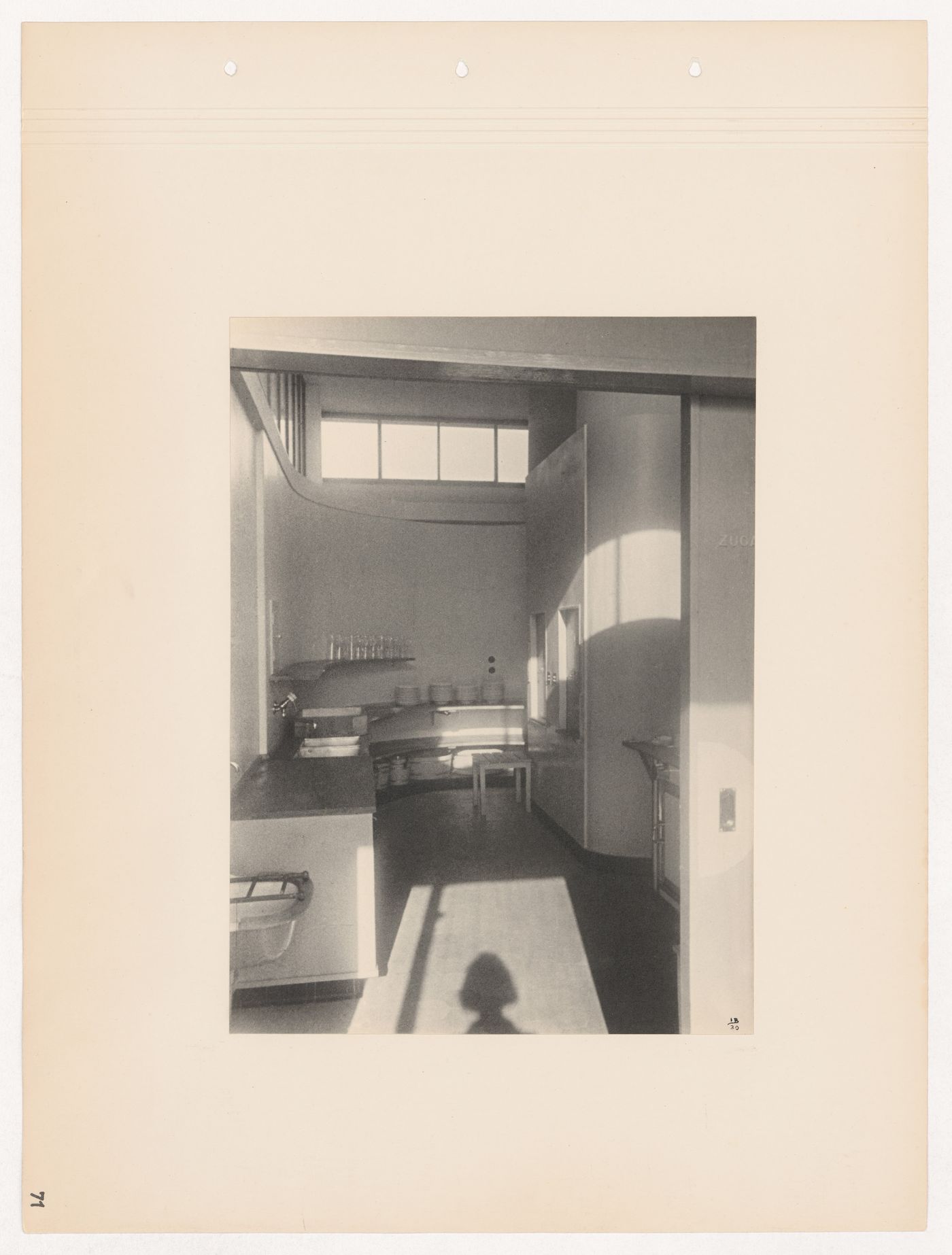 Interior view of the first floor pantry of the Budge Foundation Old People's Home, Frankfurt am Main, Germany