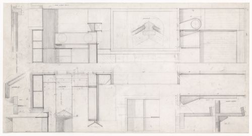 Bookcase details for Cooperativa di abitazione in via Paravia, Milan, Italy