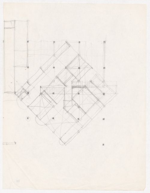 Sketch for House III (Miller House), Lakeville, Connecticut