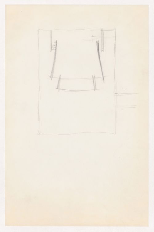 Sketch plan for an auditorium for the Metallurgy Building, Illinois Institute of Technology, Chicago