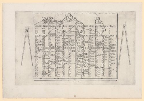Elevation of the Calendarium Maffeianum relief