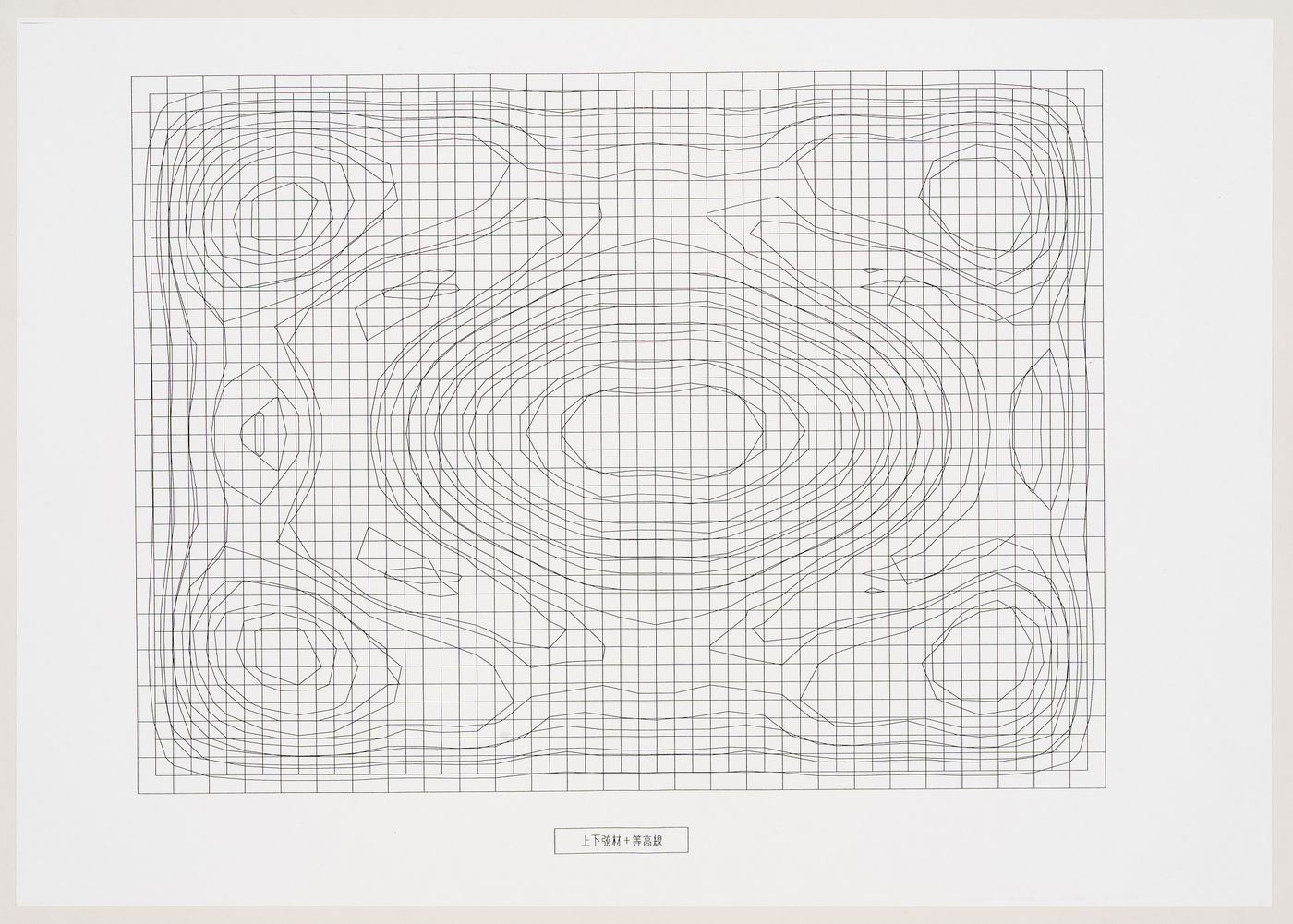 Diagram with contour lines for roof of Galaxy Toyama Gymnasium, Imizu, Toyama, Japan