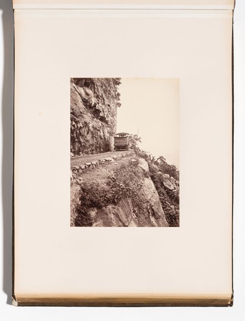 View of a locomotive, Colombo-Kandy Railway, Ceylon (now Sri Lanka)