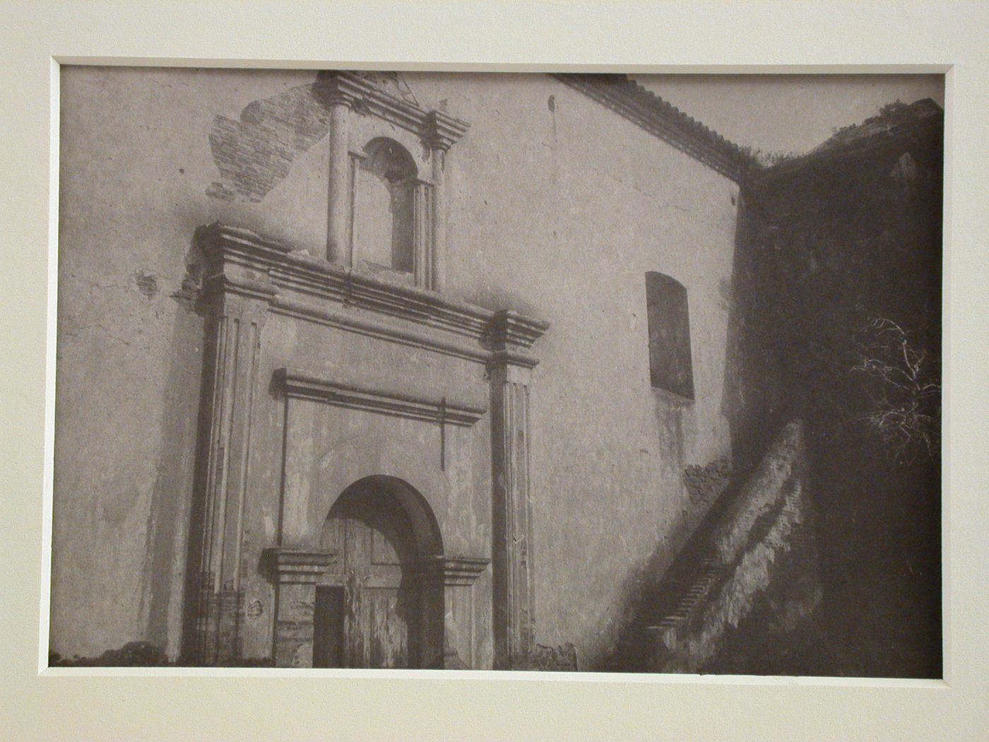 Exterior view of church door