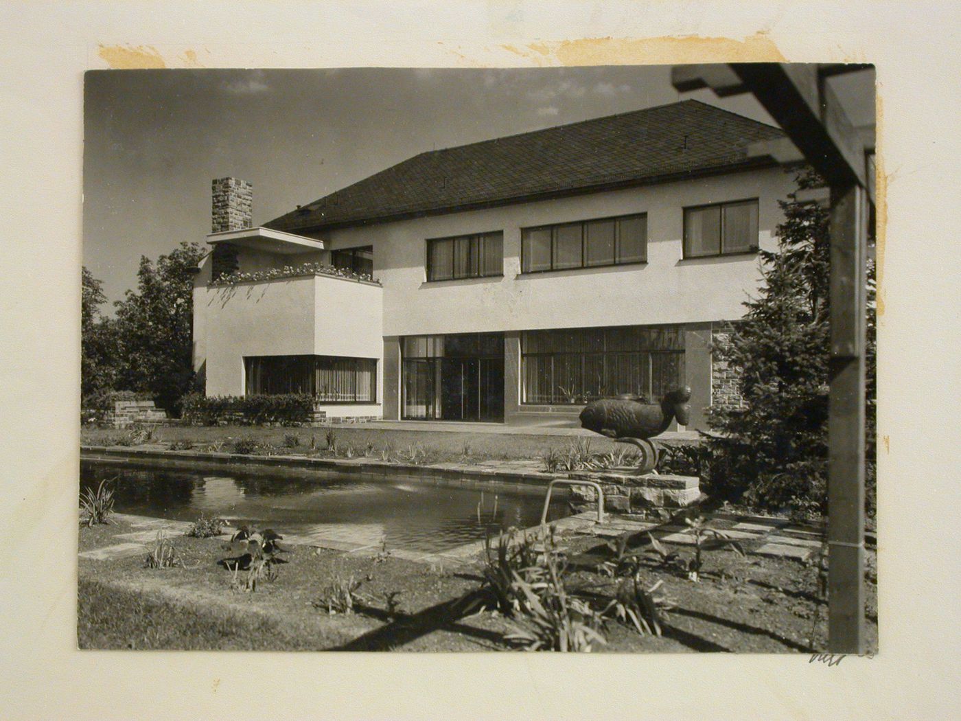 Haus "Fischer" side view and swimming pool, Erzgebirge, Germany