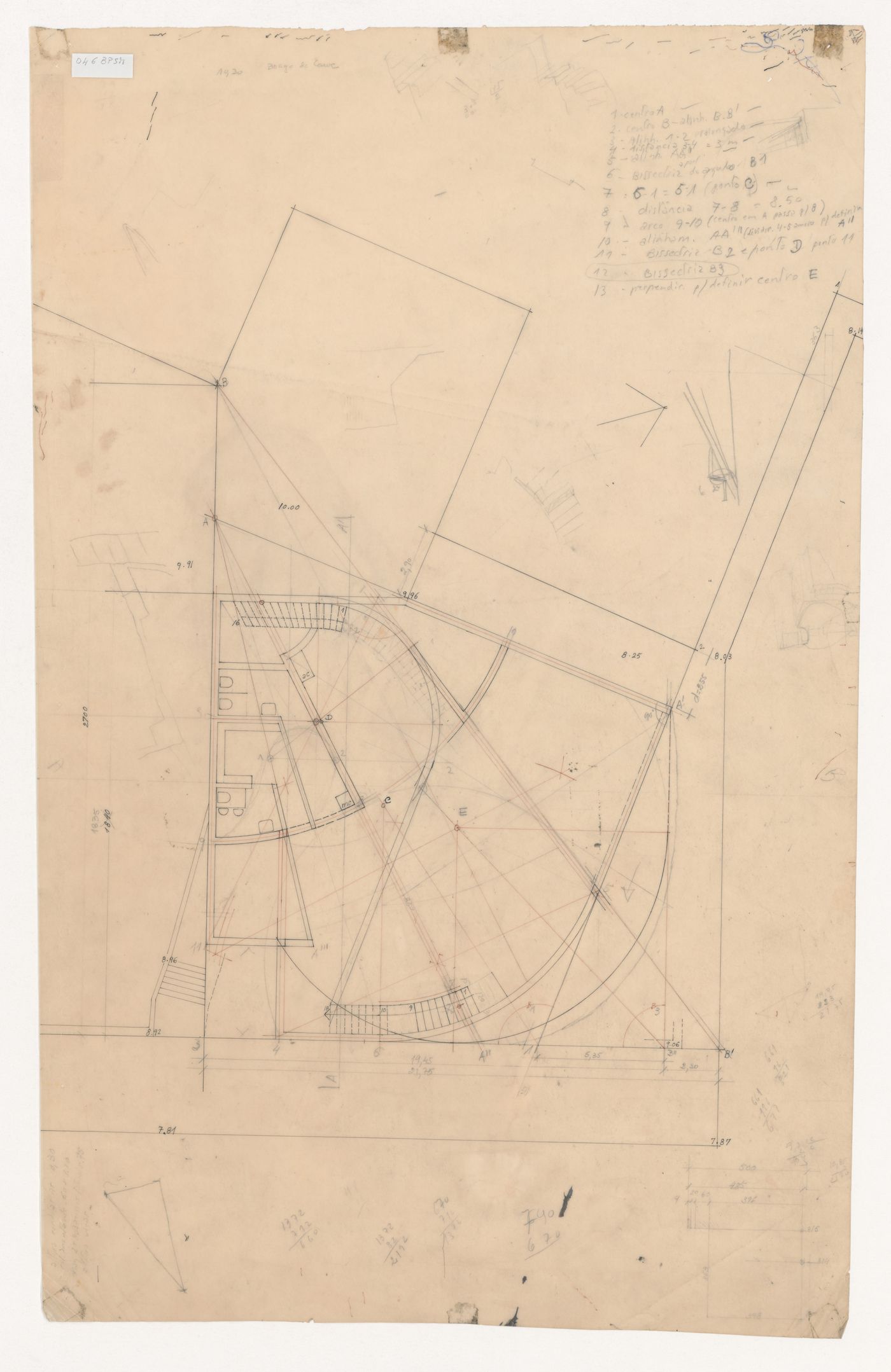 Plan for Banco Pinto & Sotto Mayor [Pinto & Sotto Mayor bank], Oliveira de Azeméis, Portugal