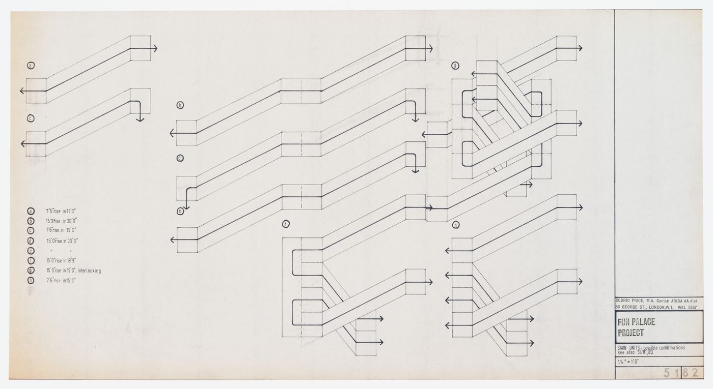 Fun Palace Project: stair units - possible combinations