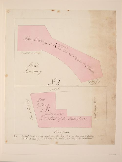 Broad Sanctuary, Westminster- site plan(detail)