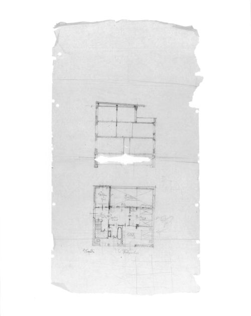 Dr Rabe House, Zwenkau - plan &section