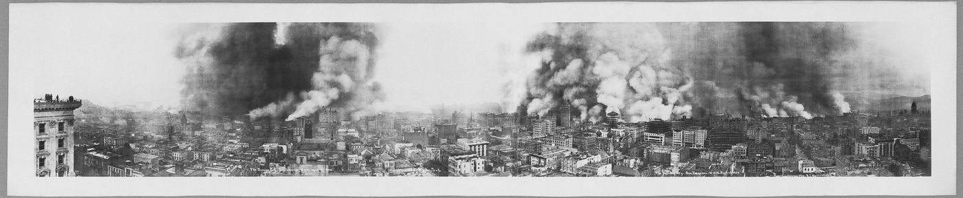 La ville en flammes: San Francisco, 10h, le 18 avril 1906.