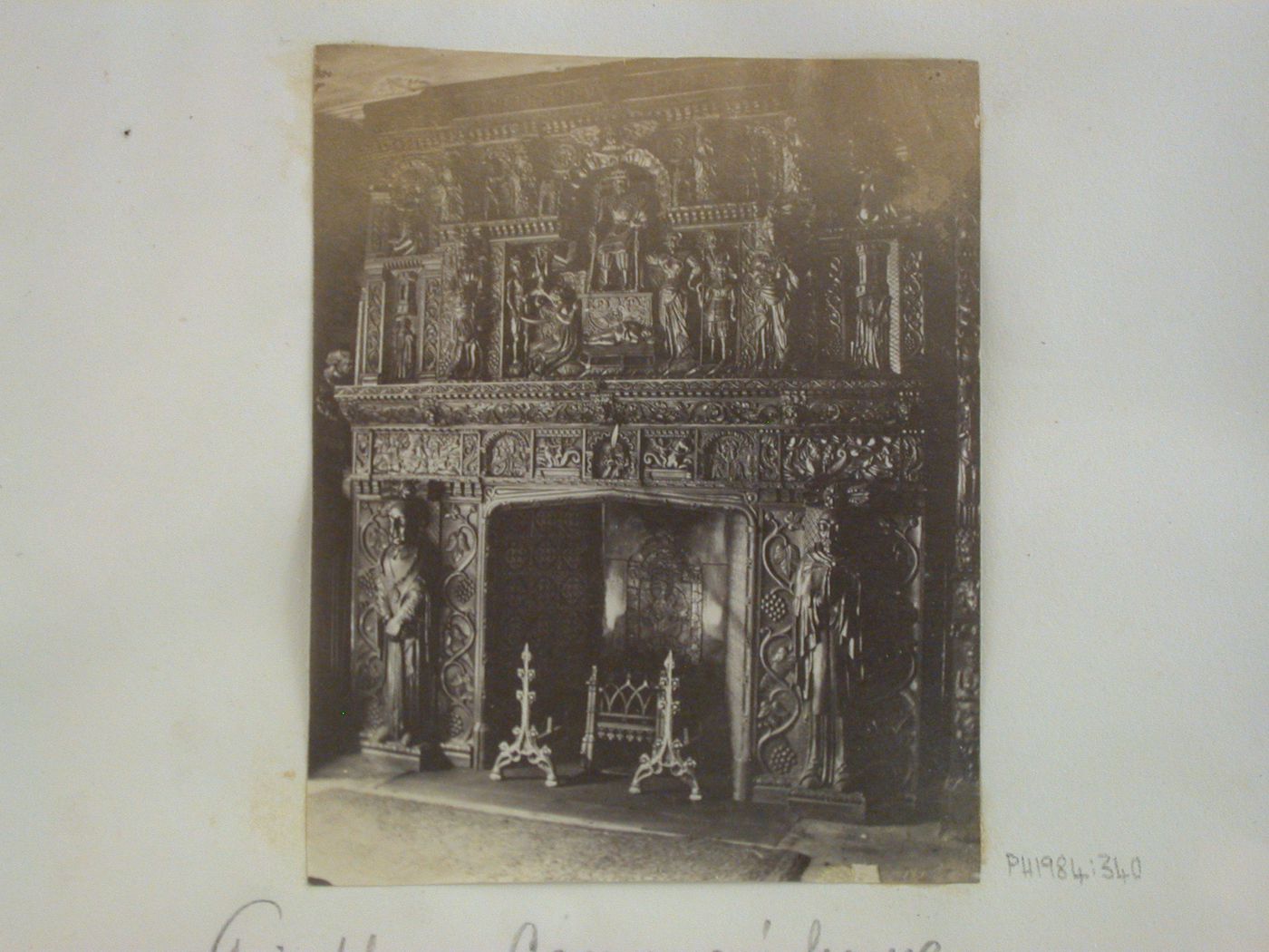 Canyanges house, decorative fireplace, Bristol, England