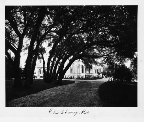 View of the exterior, Thurlow Lodge, Menlo Park, California