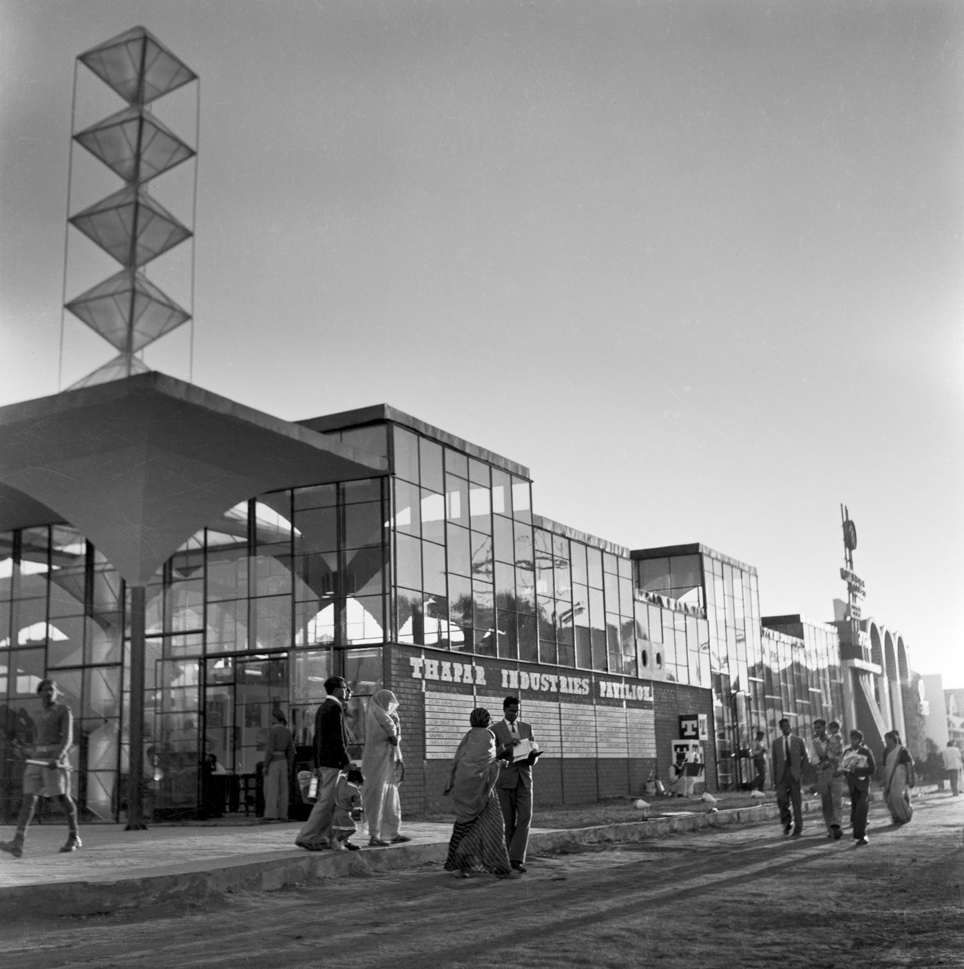 Vue du Thapar Industries Pavilion, Indian Industries Fair, New Delhi, Inde