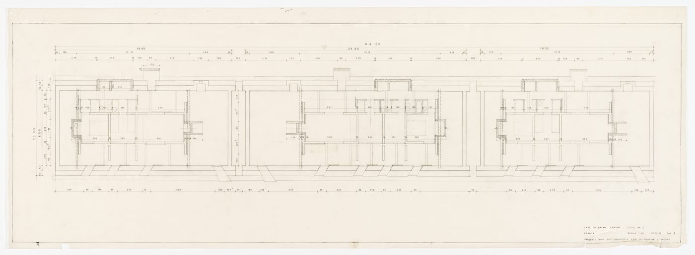 Plan for Case di Palma, Stintino, Italy