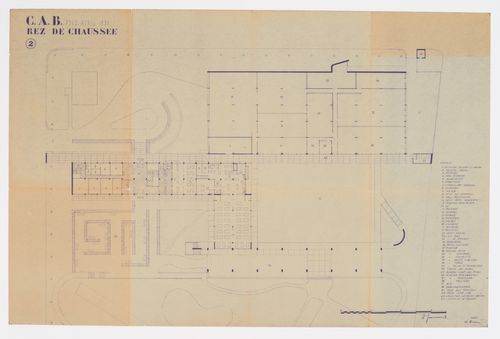 Floor plan for the Centre d'Apprentissage in Béziers, France