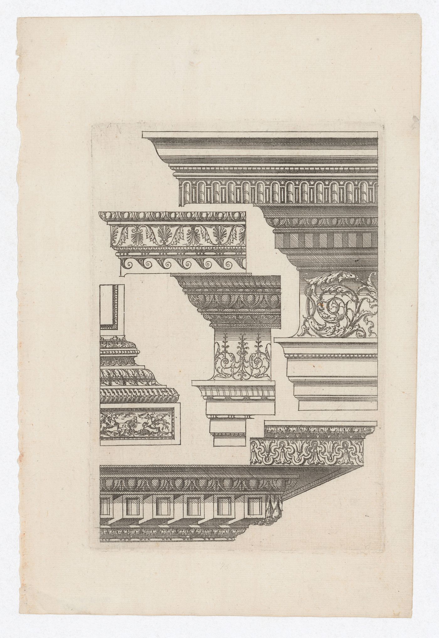 Designs for entablatures and cornices