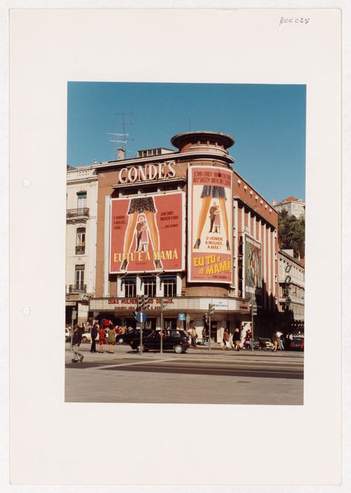 View of front facade of Remodelação do Cinema Condes, Lisbon, Portugal