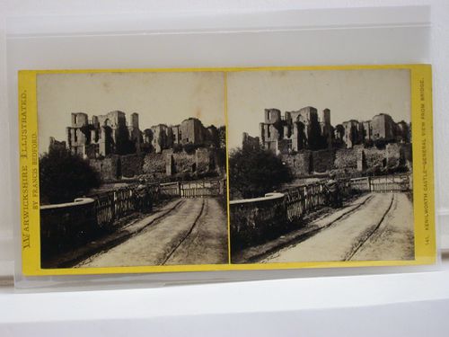 Warwickshire Illustrated. Kenilworth Castle - general view from the bridge.