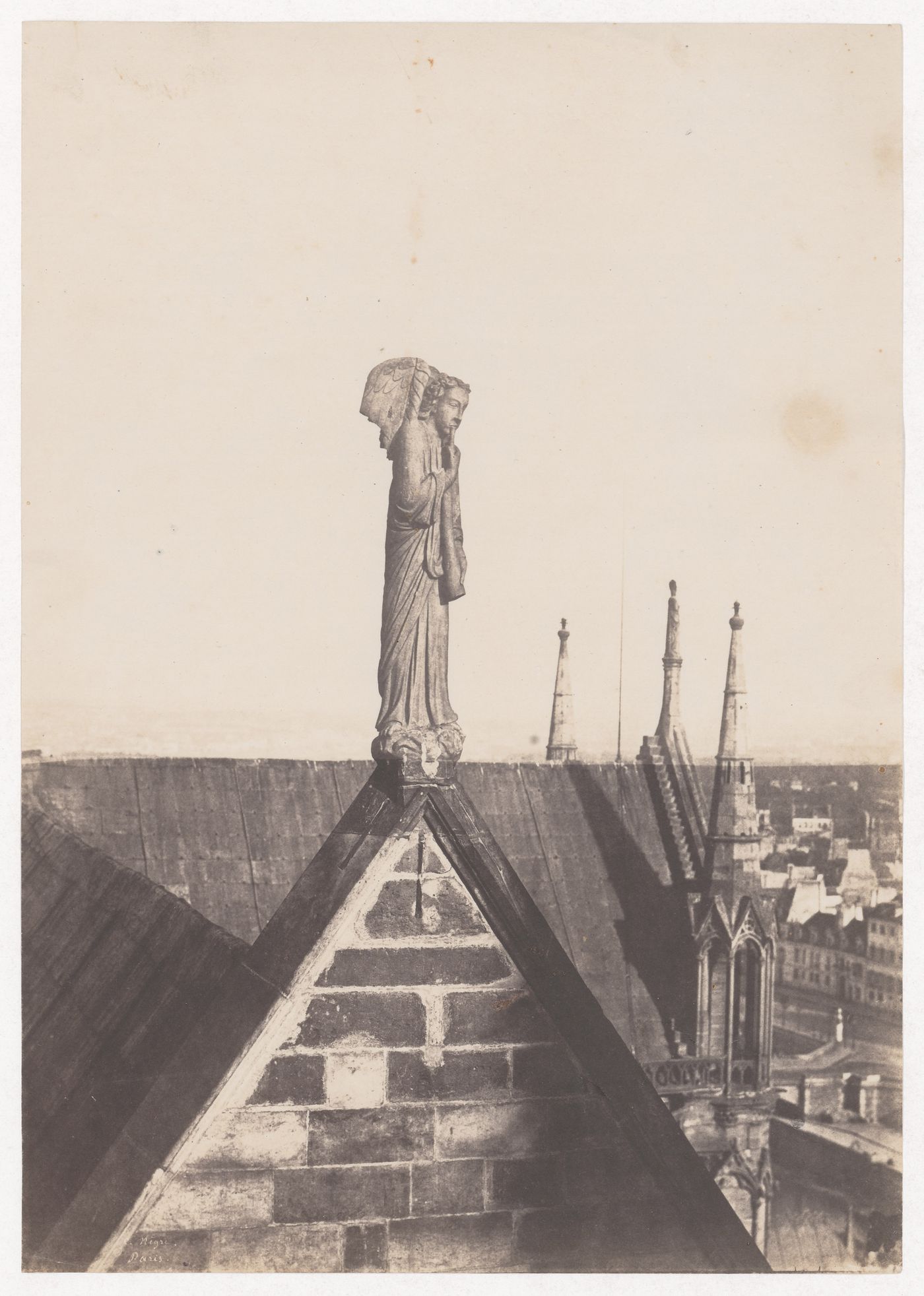 The Angel of the Resurrection on the Roof of Notre Dame, Paris