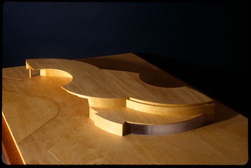 View of model for Posto de abastecimento da SACOR, Matosinhos, Portugal