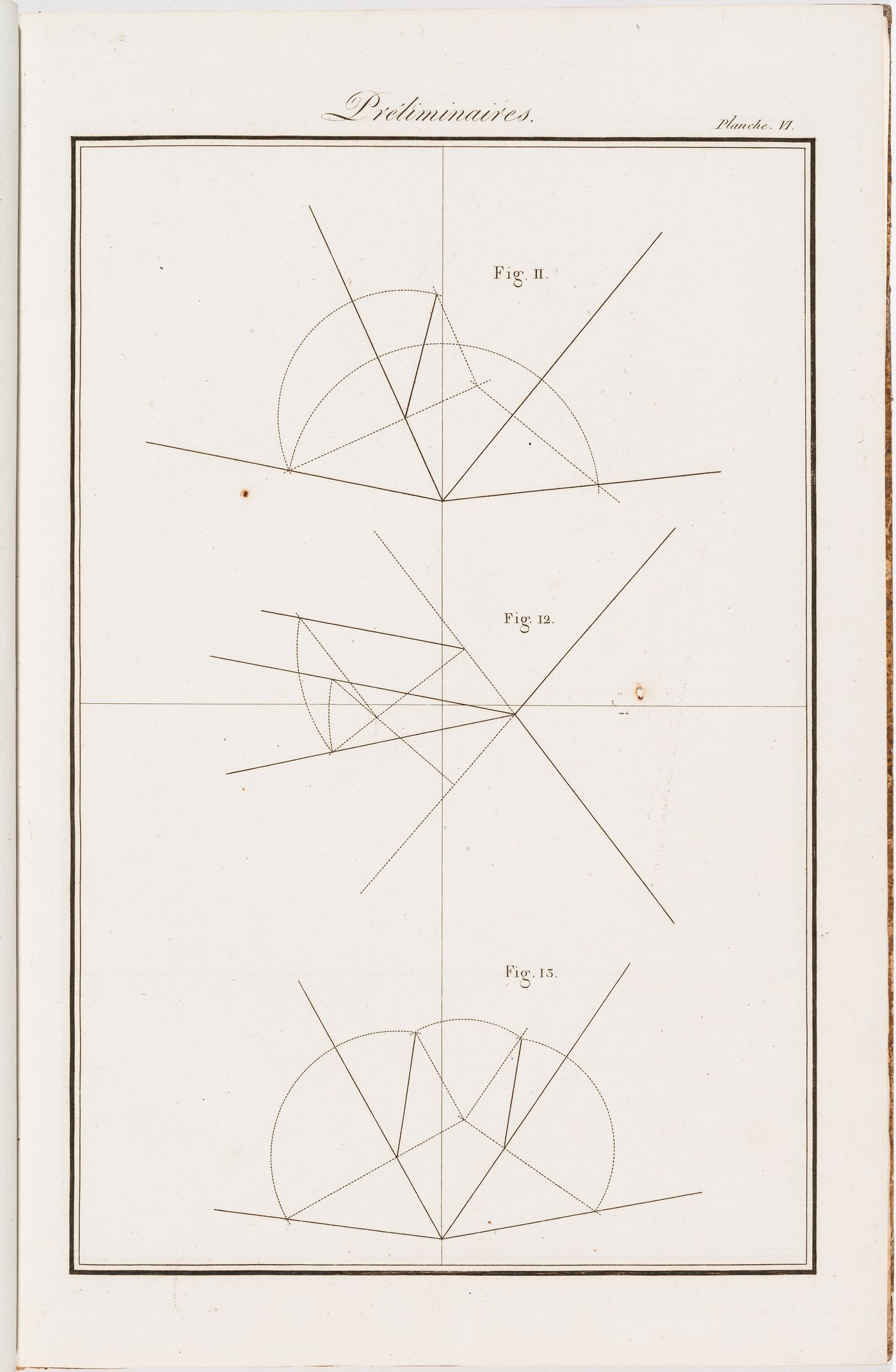 "Préliminaires": three geometry exercises