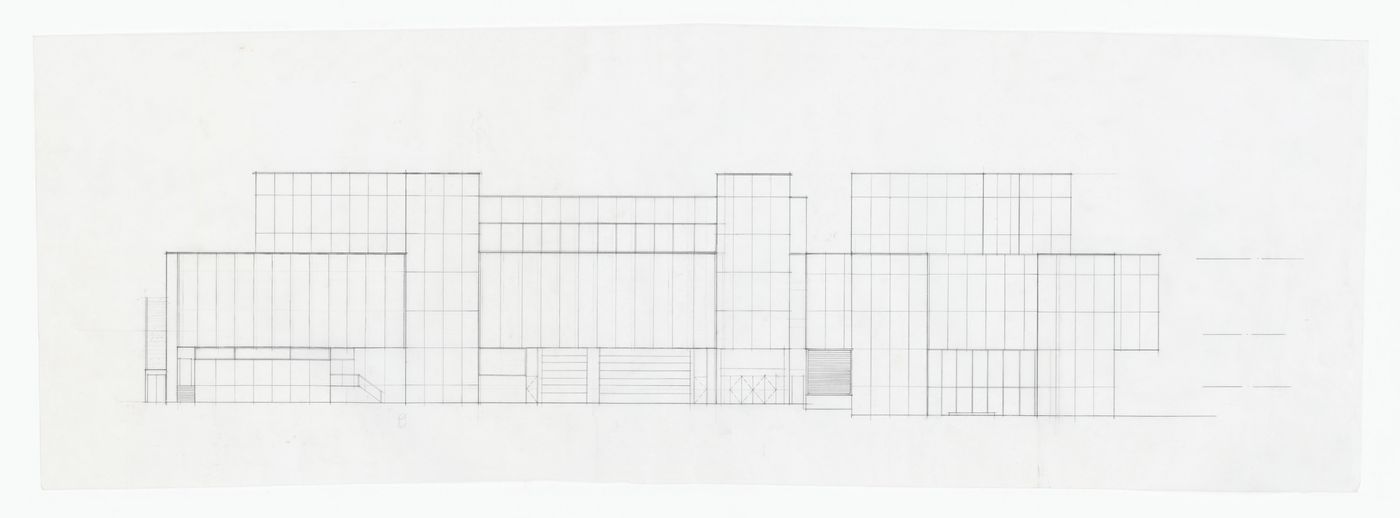 Elevation for Art Gallery of Ontario, Stage I Expansion, Toronto
