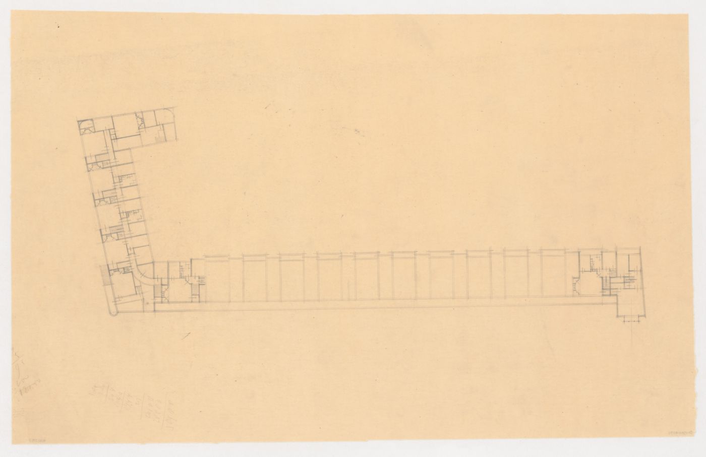 Plan for industrial row houses, Hoek van Holland, Netherlands