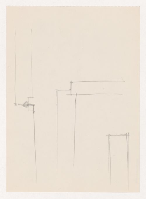 Sketch sectional detail [?] probably for Illinois Institute of Technology