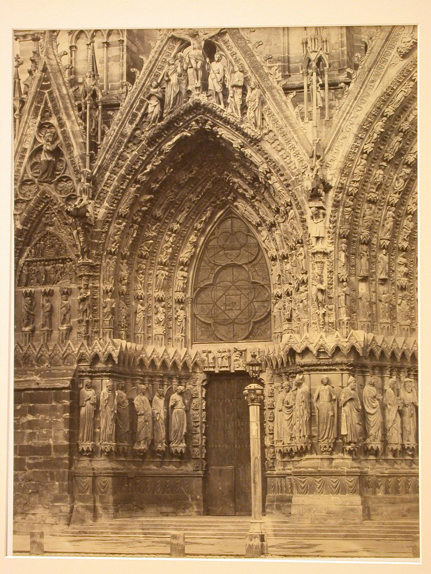 Detail of portals from the west, Reims, France