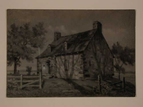 Photograph of a painting of Maison de St-Didier, Verdun