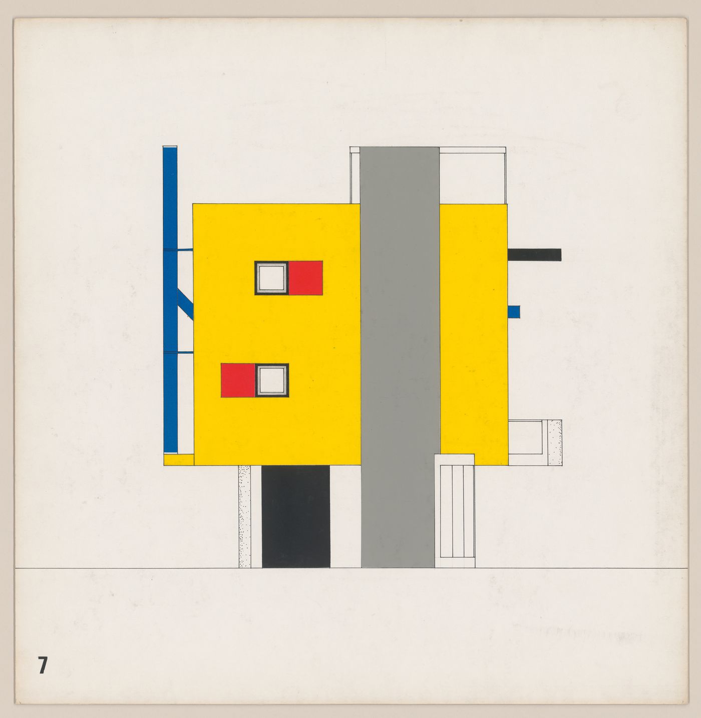 Elevation for Bernstein House