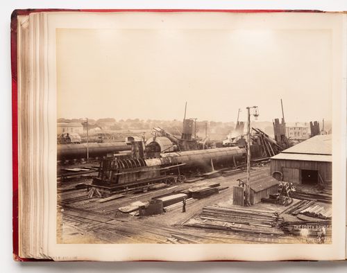 View of the Forth Bridge under construction, Firth of Forth, Scotland, United Kingdom
