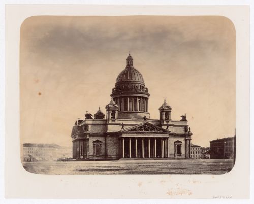 View of the principal façade of Saint Isaac's Cathedral, Saint Petersburg