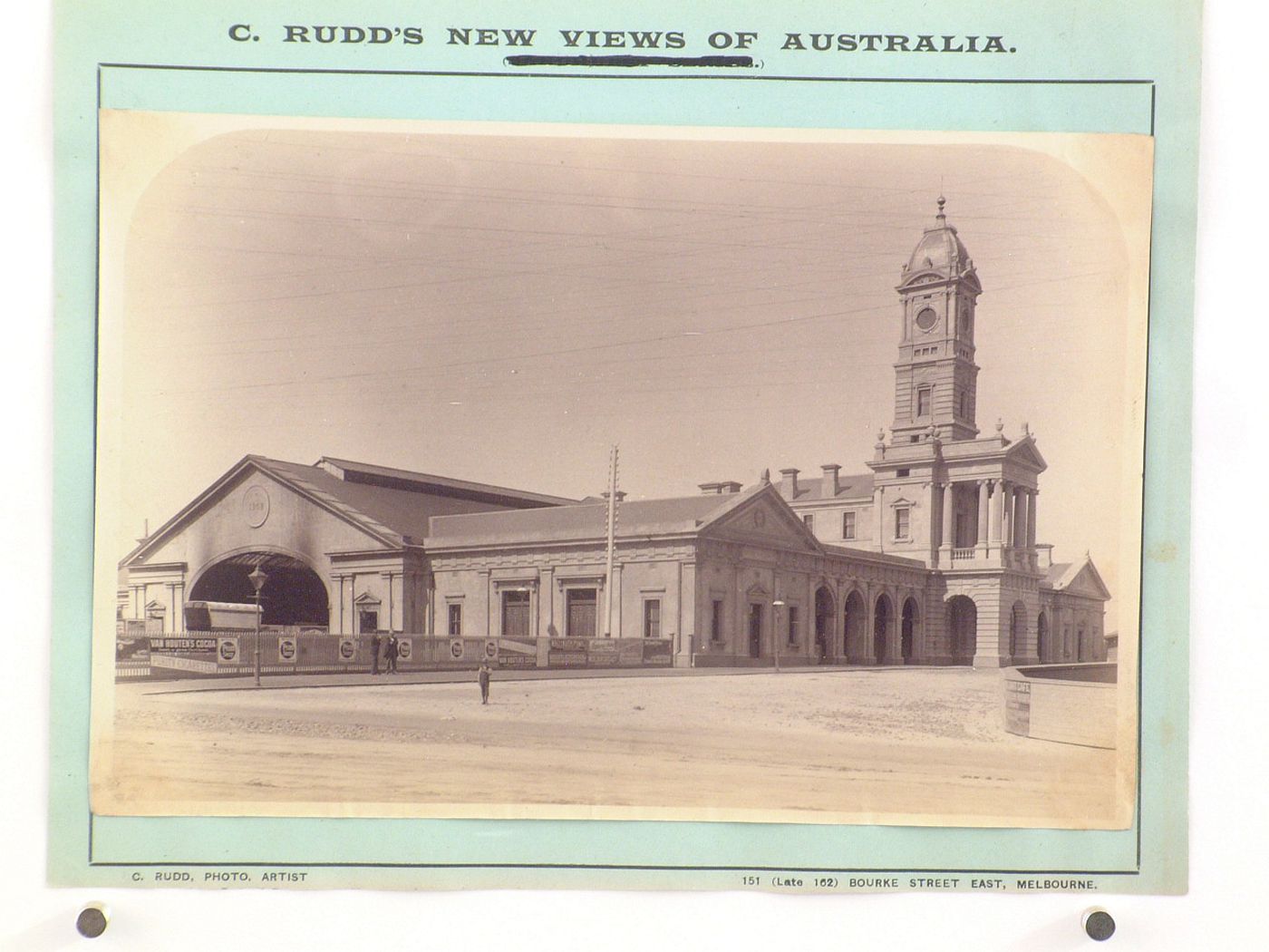 View of the principal and lateral façades of the Ballarat Railway Station, Ballarat, Australia