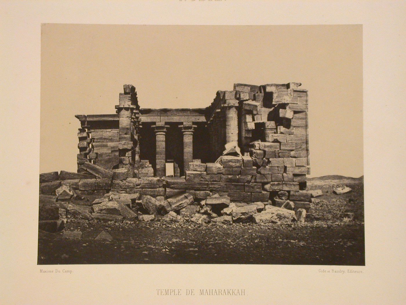View of the Temple of Maharraqa, Lower Nubia (relocated to New Wadi es-Sebua), Egypt
