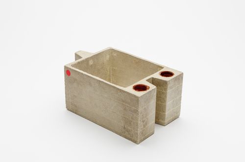 Green hollow sulphur concrete brick