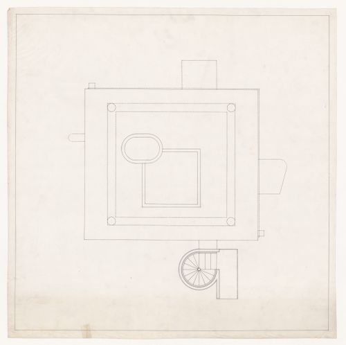 Fisrt floor plan for Bernstein House