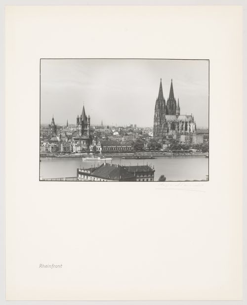 View of the Rhine front, Cologne, Germany