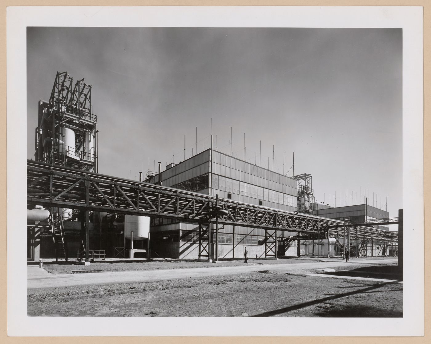 View of the principal [?] façade of the Polymerization Building, B.F. Goodrich Company Geon Plant, Louisville, Kentucky