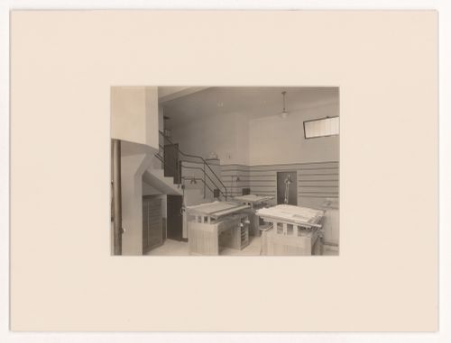 Interior view of Agence Mallet-Stevens, showing drawing studio, rue Mallet-Stevens, 16th arrondissement, Paris, France