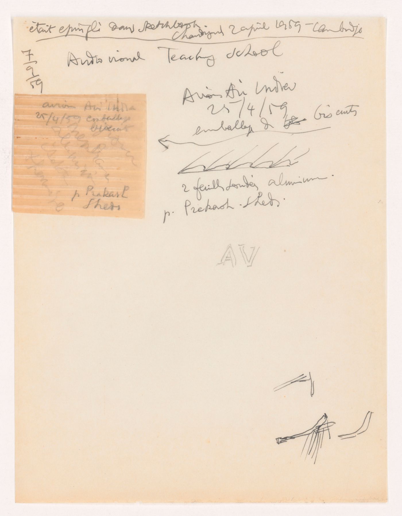 Audiovisual Training Institute, faisant partie de l'Ecole d'art, Chandigarh panel 2