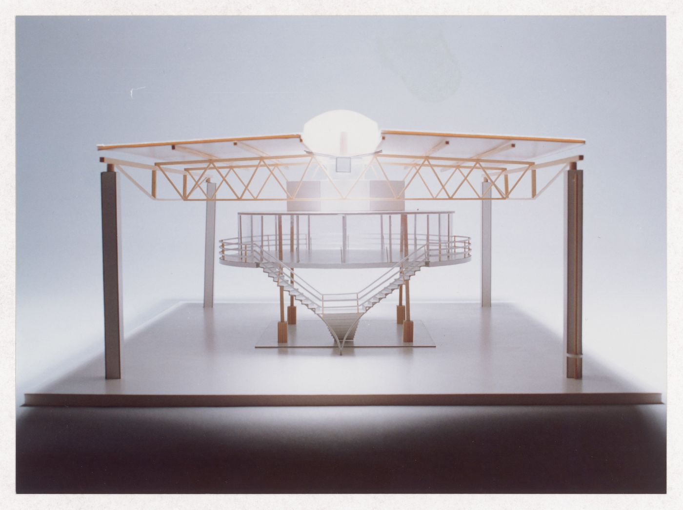 View of model for Vitra International, Weil am Rhein, Germany