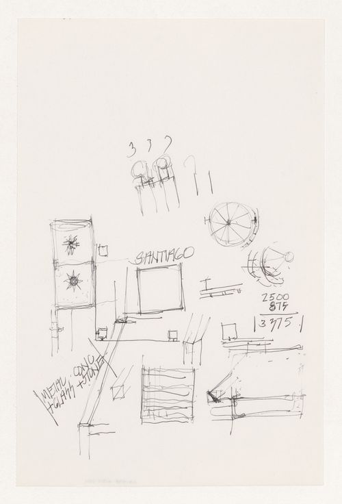 Sketches for Santiago de Compostela Botanical Complex, Santiago de Compostela, Spain