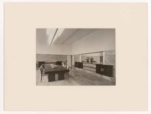 Interior view of dining room, Villa Cavrois, Croix, France