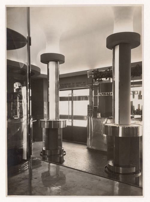 Interior view of Cafés du Brésil coffee shop, Wagram avenue, 8th arrondissement, Paris, France
