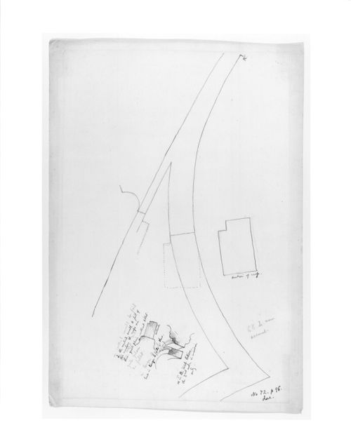 Worksheet No. 72, possibly for 'The Stones of Venice': Plan of tracery with section showing fillet
