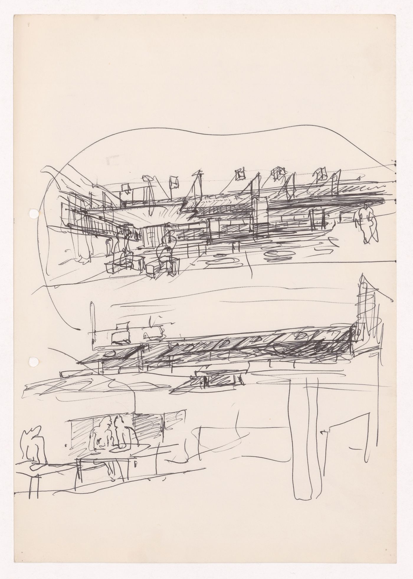 Sketch perspectives for Cooperativa Unicoope Domus / Boavista, Porto, Portugal
