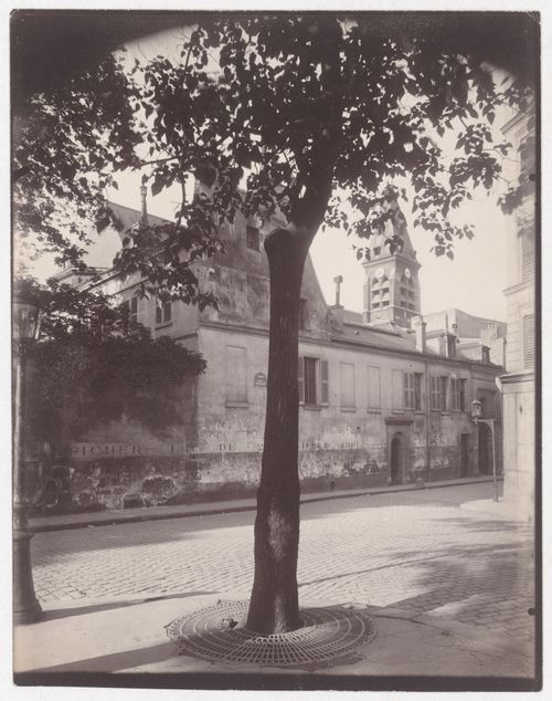 Rue Daubenton, with belfry of Église de Saint Médard in background, Paris, France